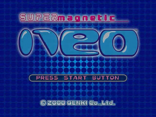 Super Magnetic Neo title screen for Sega Dreamcast